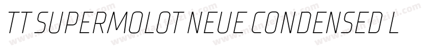 TT SUPERMOLOT NEUE CONDENSED LIGHT字体转换